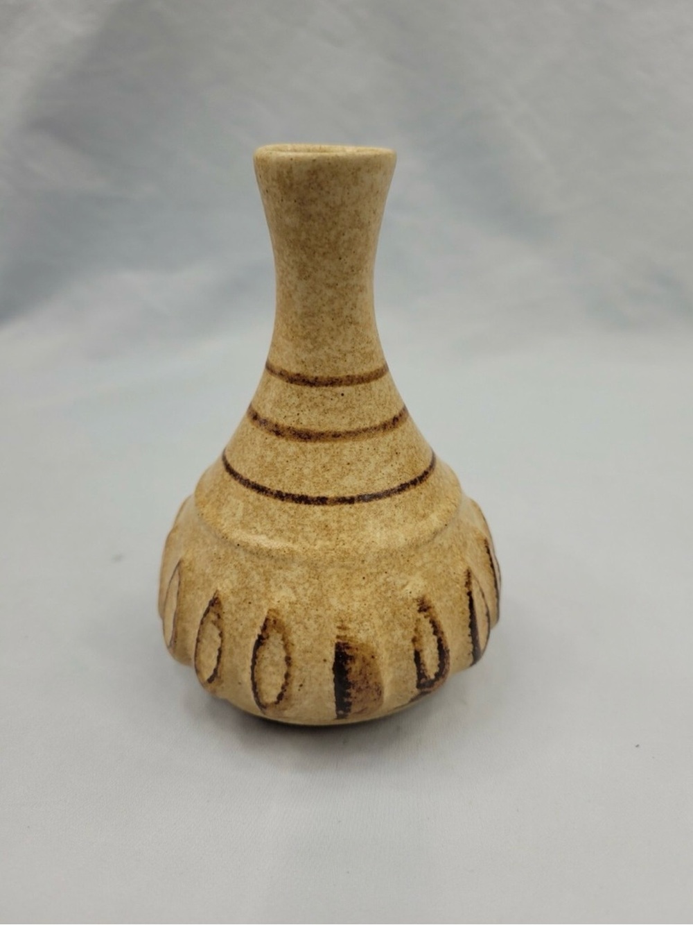 VTG Pottery Craft Compton California USA Vase Handcrafted Stoneware 4.5" RARE